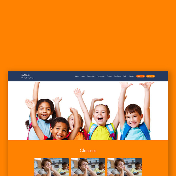 TRYTOPIA ONLINE COURSE WEBSITE DEVELOPMENT